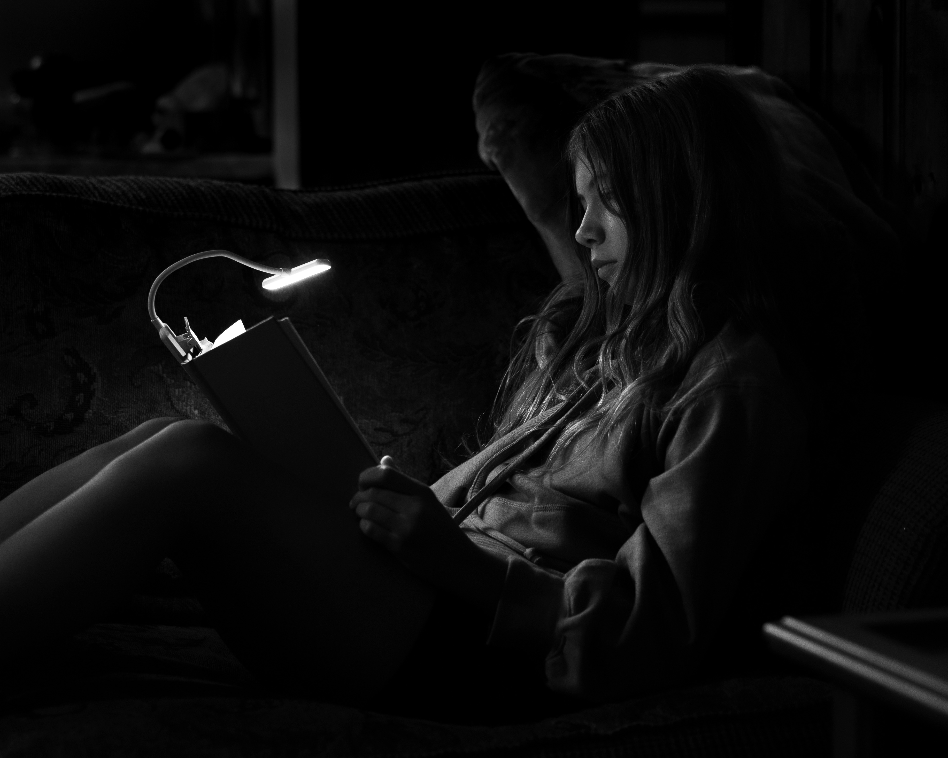 Reading time at the cottage.