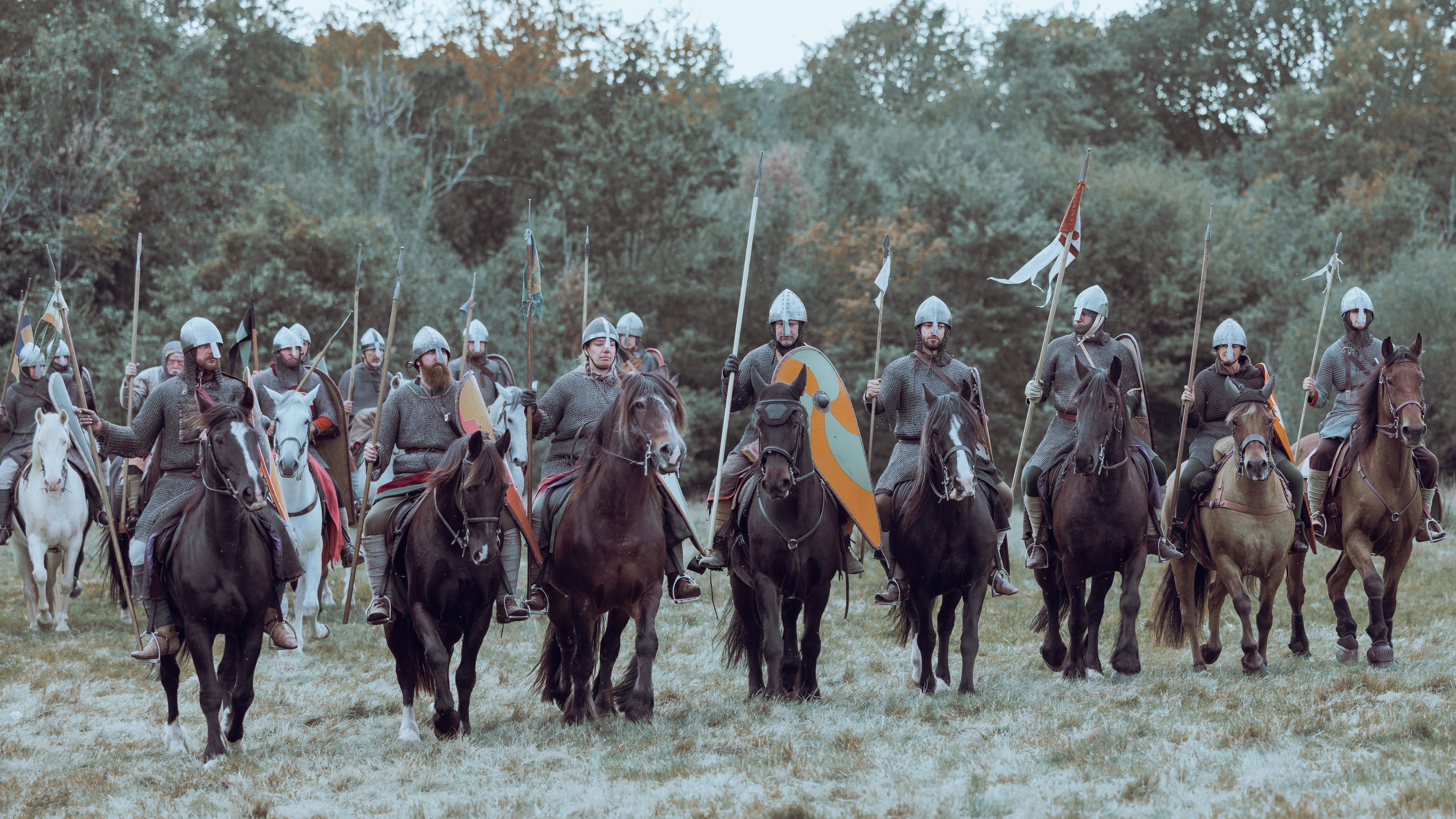 Let the battle begin. 960th anniversary battle recreation of the Battle of Hastings.